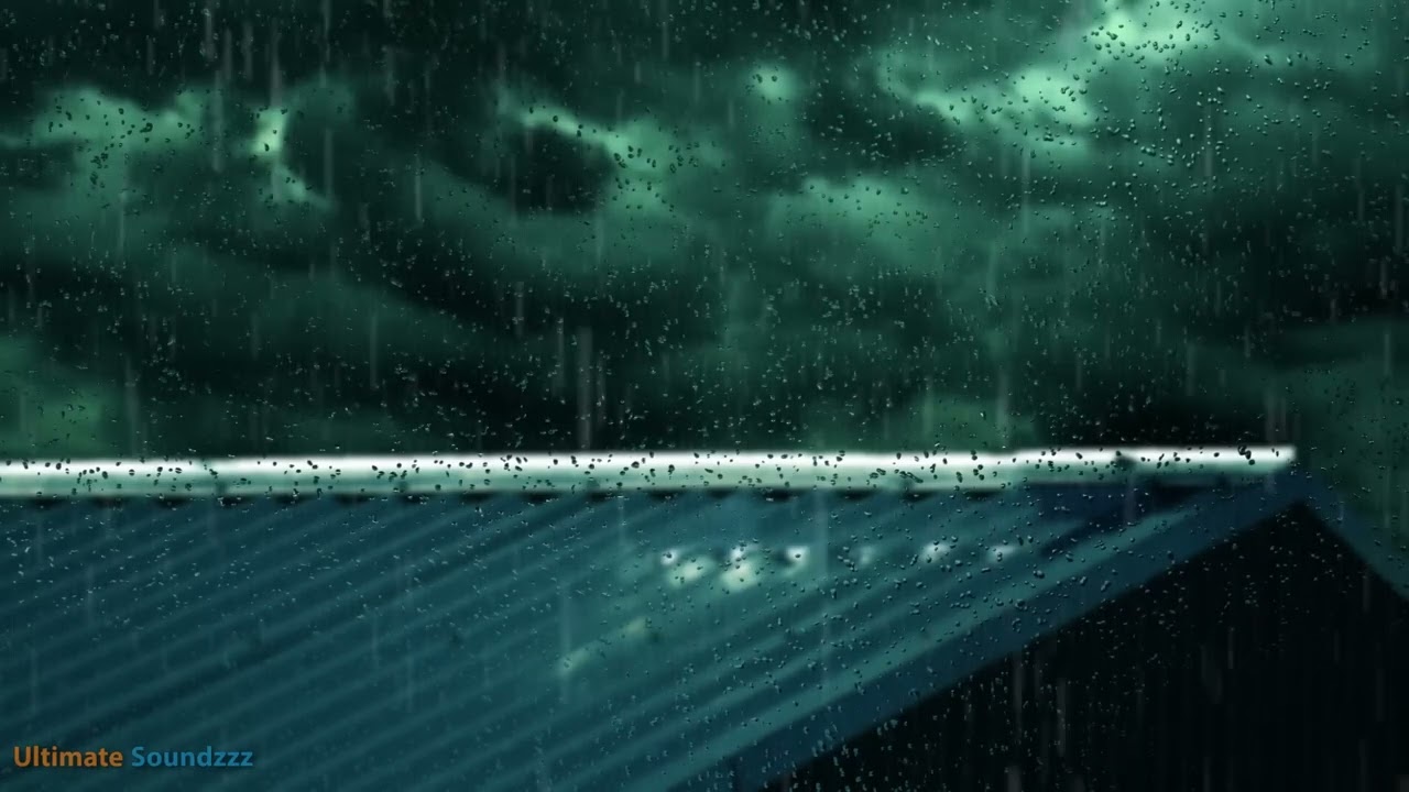 RAIN On TIN ROOF For Relaxation -  Ambient Meditation and Sleep Sounds   @Ultizzz day#11