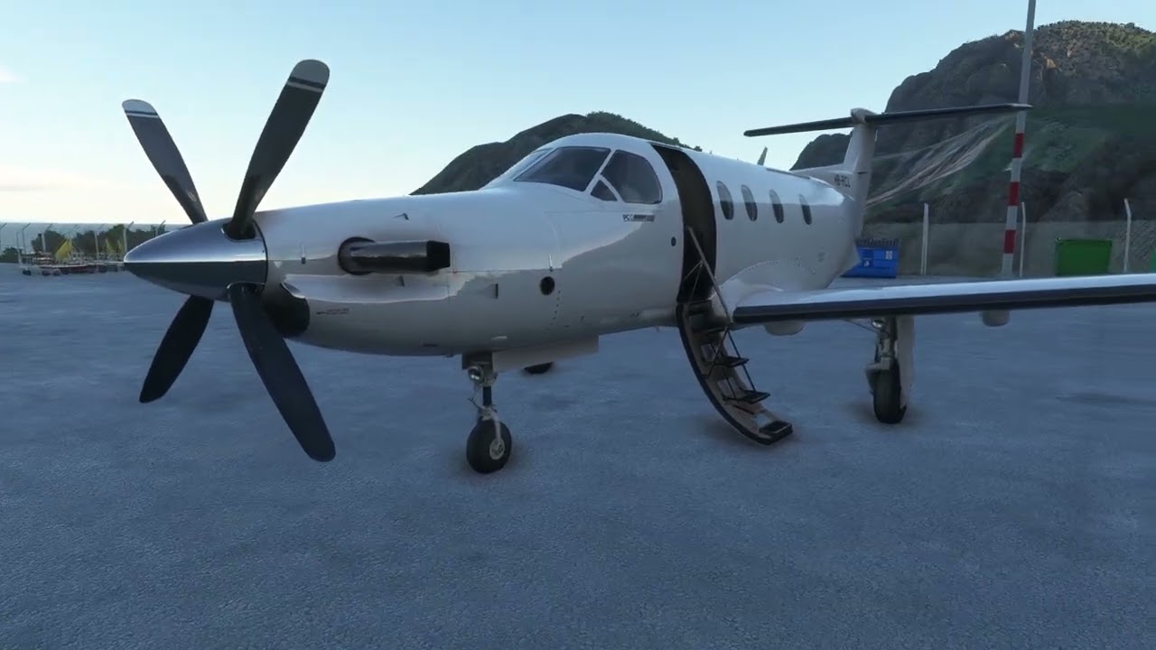 MSFS-2020.Pilatus PC12(Carenado). TNCS. SABA Island. Landing/Takeoff. Остров САБА. Взлет-Посадка