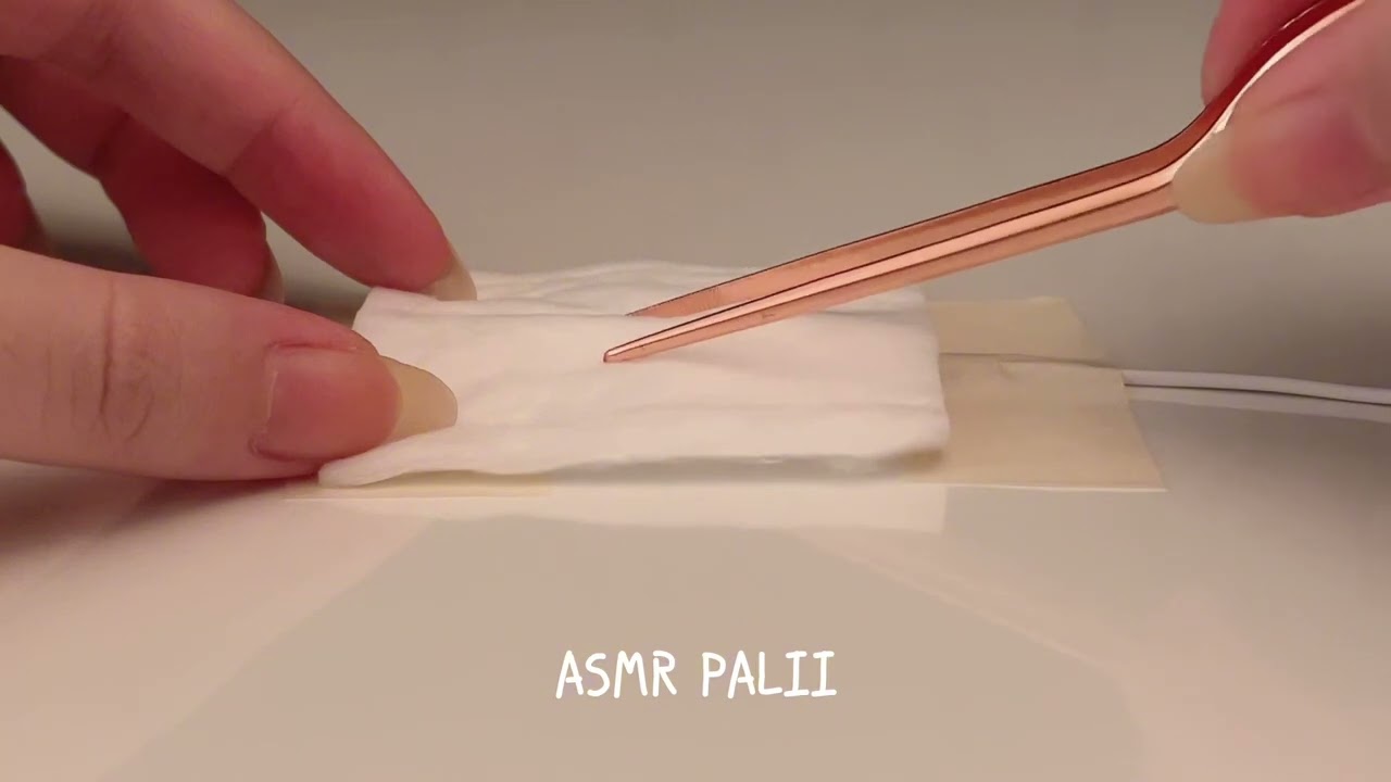 ASMR Cotton Pad | ฉีกๆ เล่นๆ สำลีแผ่น แบบสะใจจจจจจจจ [ No Talking ]