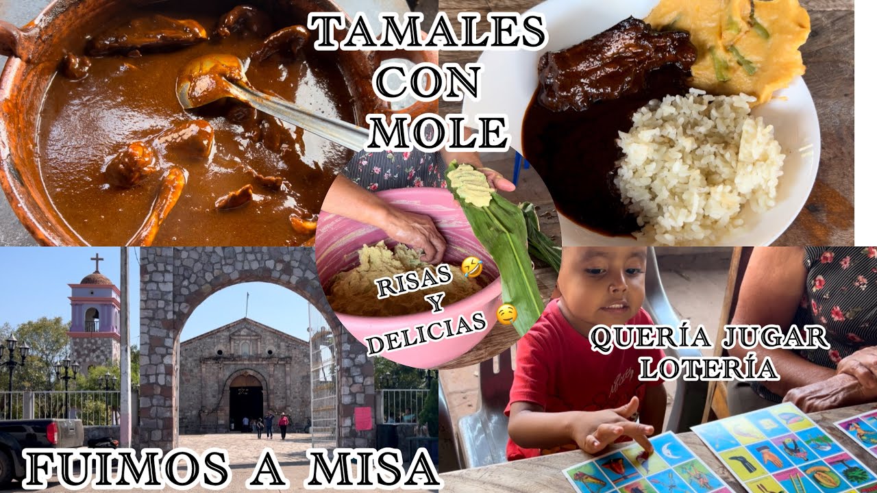 Preparo Tamales de Masa Seca 🤗 y Rico Mole Rojo 🥰  #cocina #familia #vlog