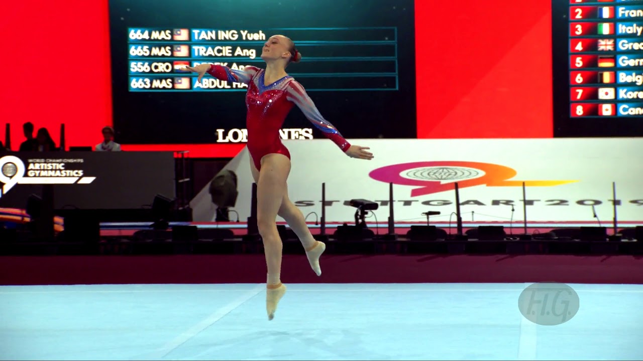 VOLLEMAN Tisha (NED) - 2019 Artistic Worlds, Stuttgart (GER) - Qualifications Floor Exercise