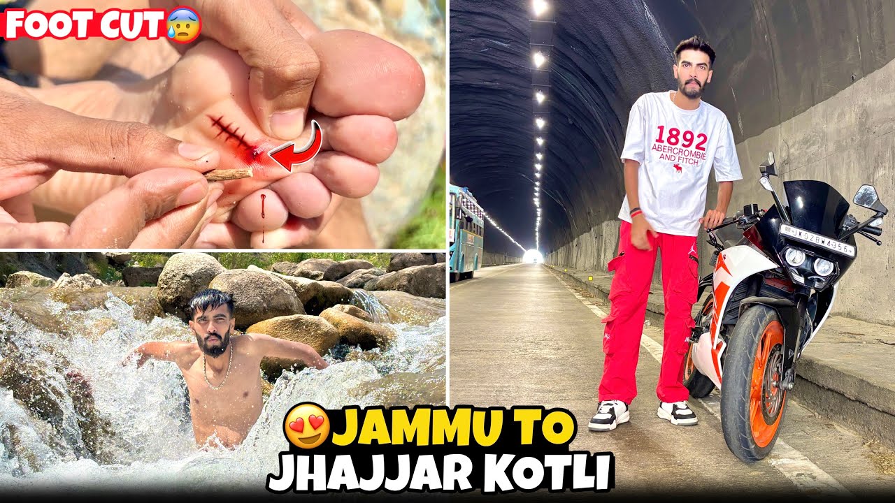 Jhajjar Kotli | Jammu to Katra Motovlog Modified Ktm Rc 200 Water Pool Park 2025 Video | Yogesh 01