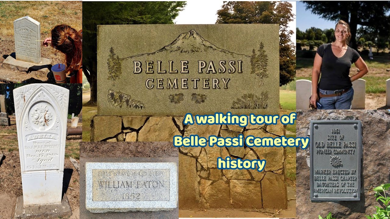 Walking Tour of Belle Passi cemetery with Heather Lagaso who cleans pioneer grave stones
