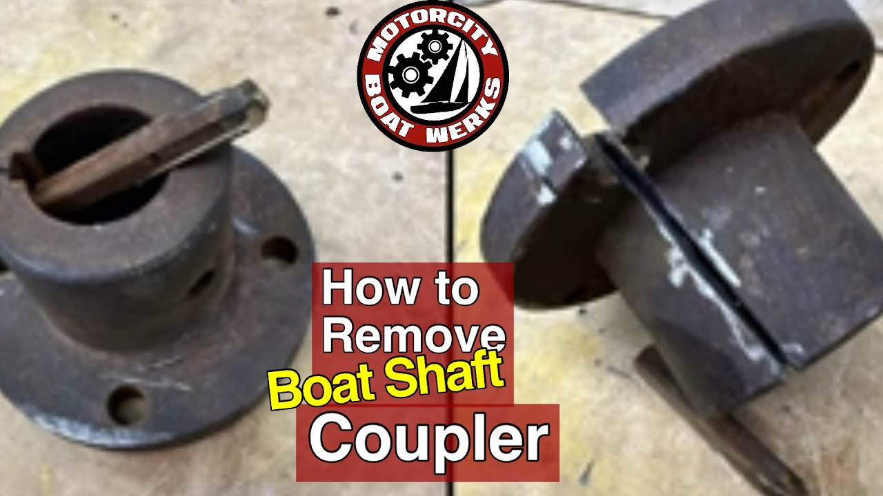 How to Remove Old Boat Shaft Coupler from your Sailboat | Trawler Restoration (Ep125)