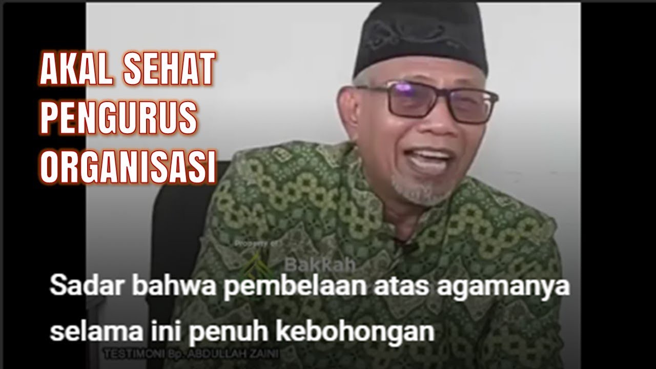 Sadar bahwa pembelaan atas agamanya selama ini penuh kebohongan