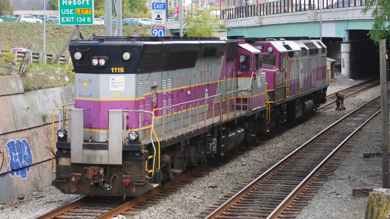 MBTA Readville switcher & 449 9/29/24 ft@trainsofcambridge