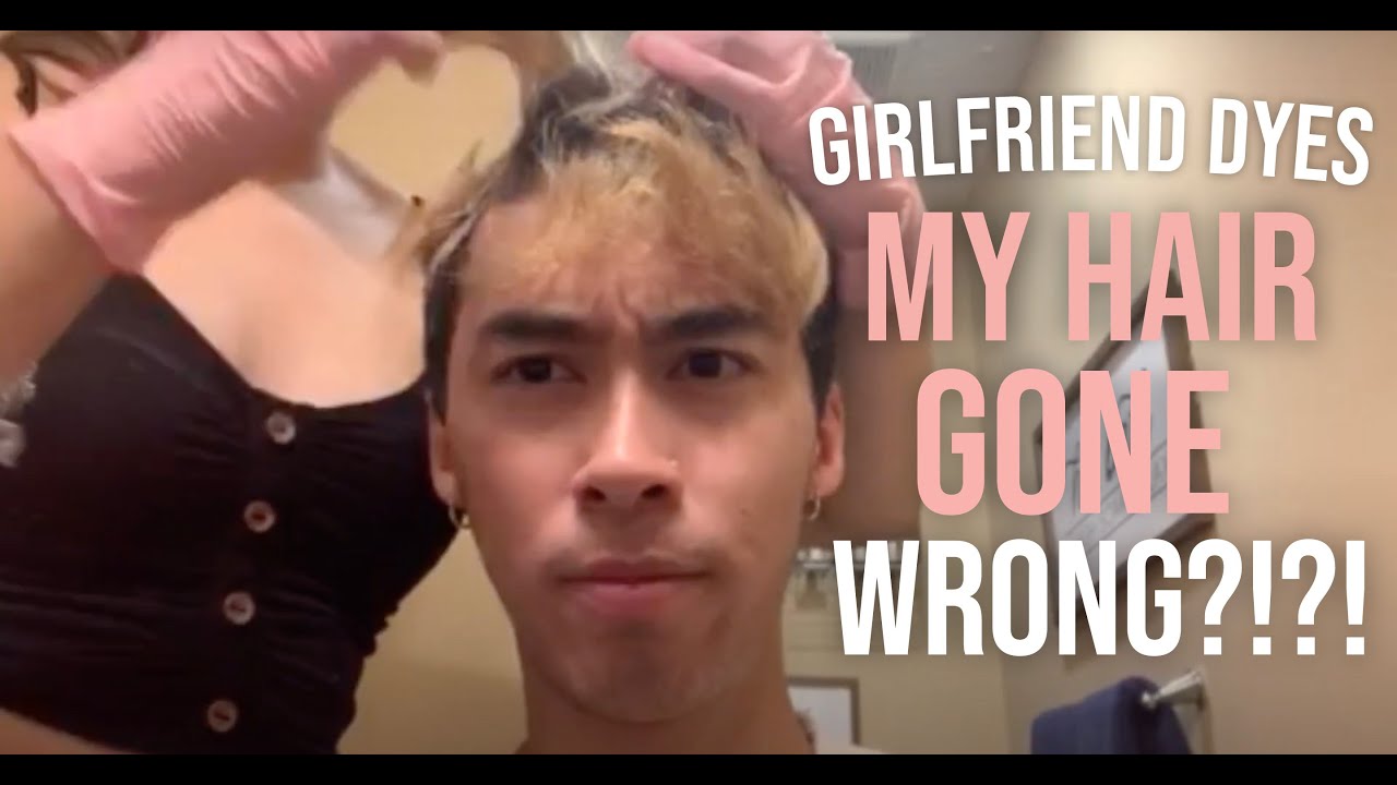 Letting my Girlfriend DYE my Hair! *GONE WRONG*