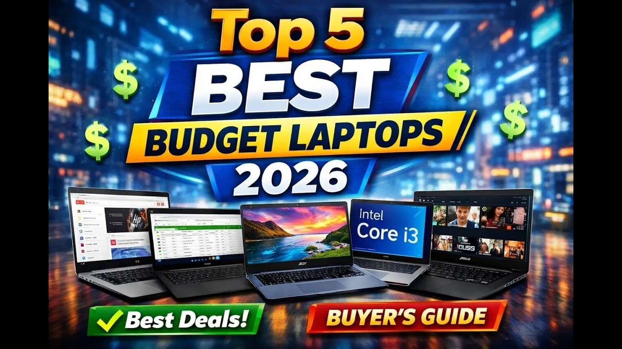 Top 5 BEST Budget Laptops 2026 – Fast, Reliable Picks Under Budget Buyer’s Guide & Best Deals