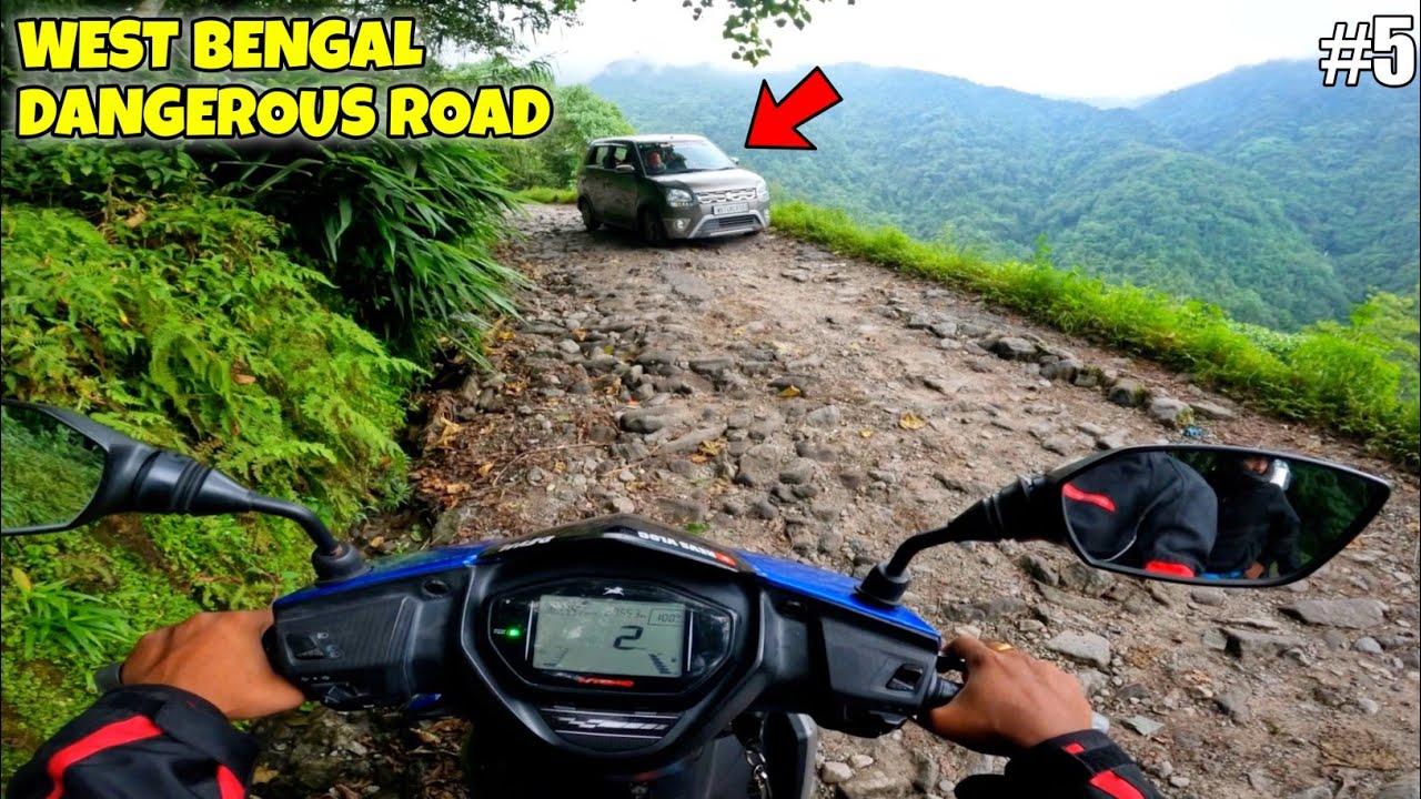 Westbengal এর সবথেকে ভয়াবহ বিপদজনক রাস্তা Rock Garden এসে পৌছালাম - Bardhaman To Darjeeling By Bike