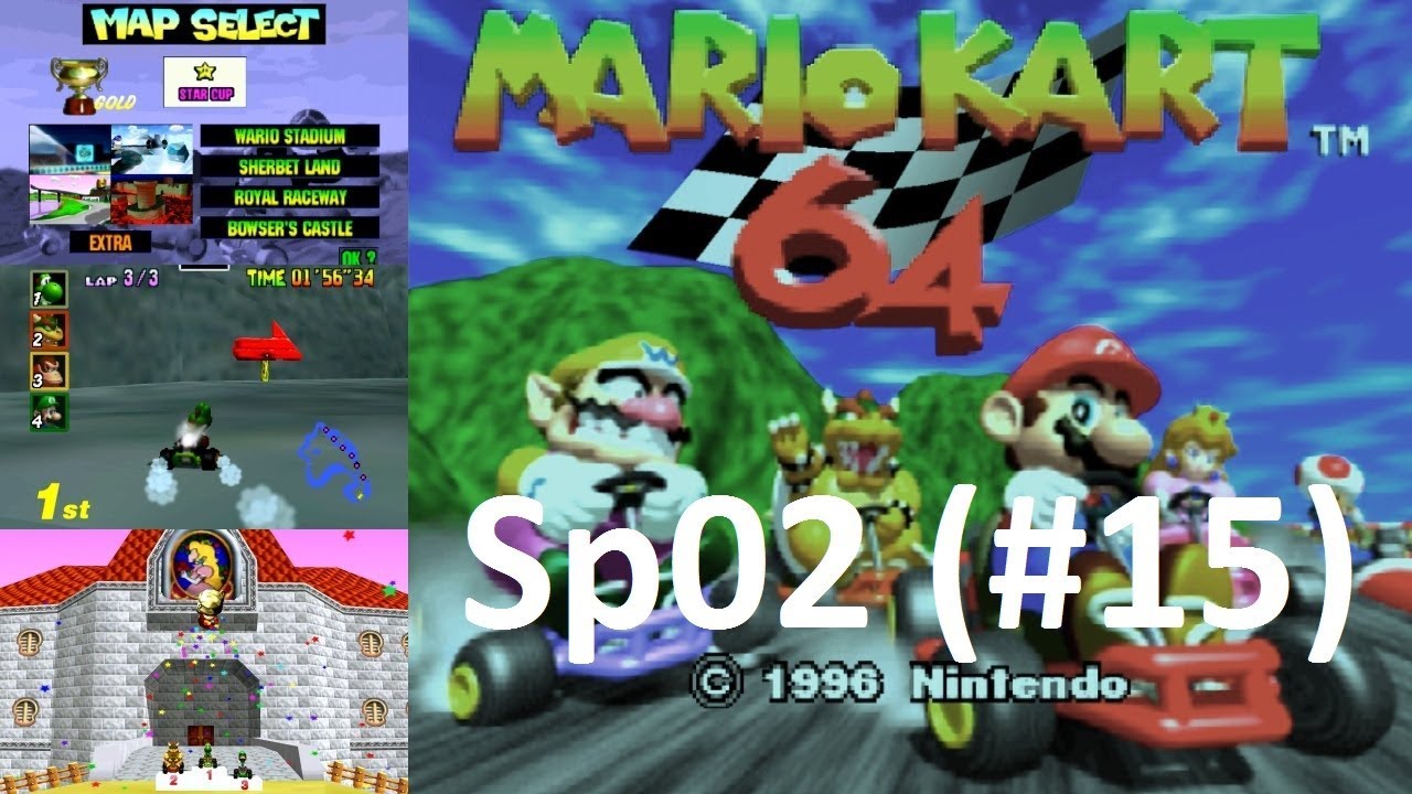 Let's Play Mario Kart 64 Special 02 (#15) - Wiederholung mit Yoshi StCup Mirror