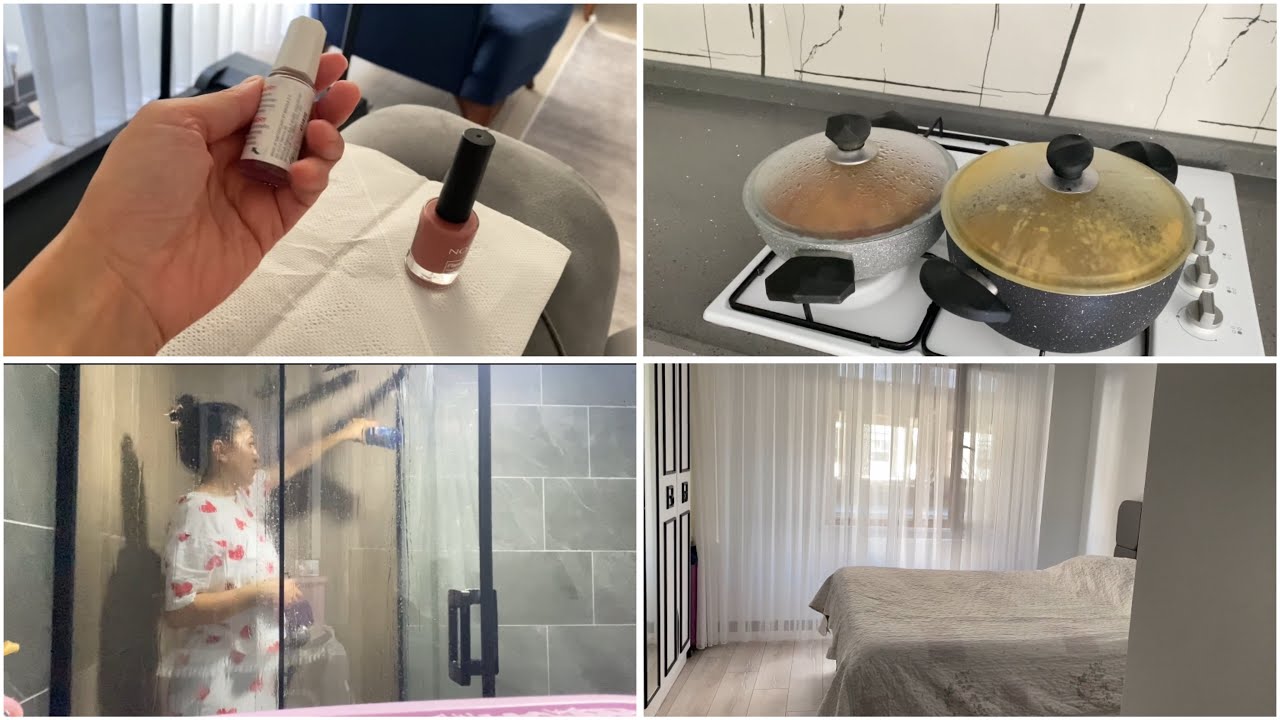 Duşa Kabin Temizliği✅Haftalık Yemekler Hazır, Saç ve Tırnak Bakımı 💅 