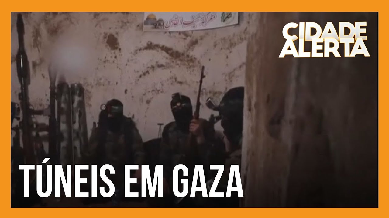 Confira imagens do túnel onde reféns do Hamas estariam escondidos