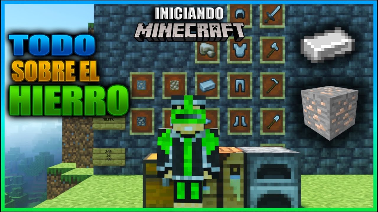 TODO SOBRE EL HIERRO DONDE ENCONTRARLO Y MINARLO 1.18 EN ADELANTE   | INICIANDO MINECRAFT Ep 5