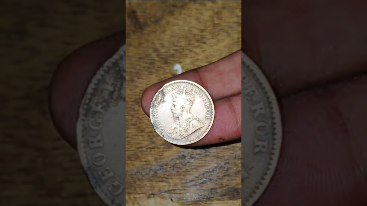 One Quarter Anna India 1912 Coin Cleaning | Old Copper Coin Restoration #shortvideo #cleaningup