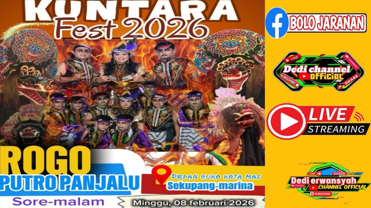 🔴LIVE STREAMING MALAM INI‼️JARANAN ROGO PUTRO PANJALU BATAM❗DEPAN RUKO KOTA MAS MARINA SEKUPANG.,❓