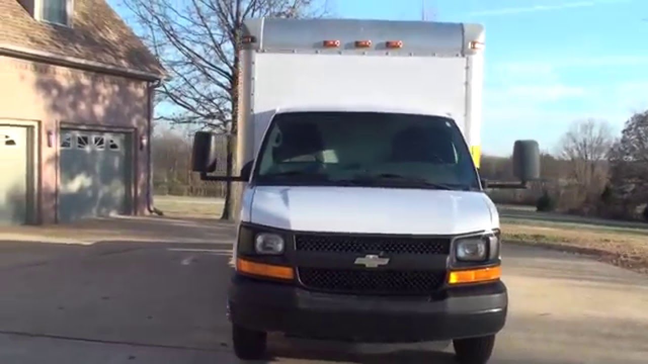 HD VIDEO 2011 CHEVROLET G3500 EXPRESS 12 FT BOX TRUCK CARGO VAN TOMMY LIFT FOR SALE SEE WWW SUNSETMO