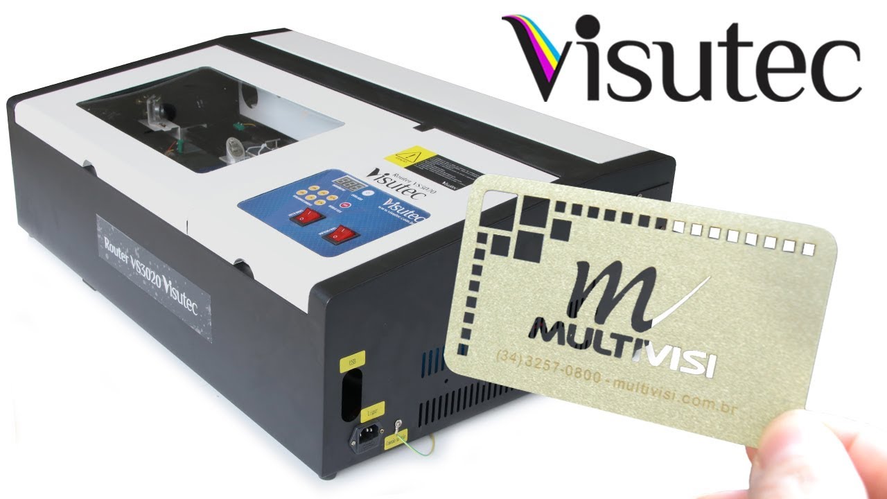 Máquina Router Laser VS3020 Corte E Gravação 30x20cm 40w - Visutec