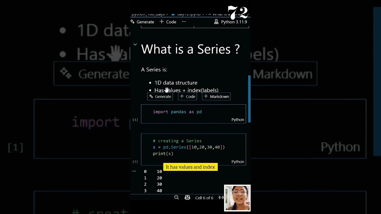Day 72 &mdash; What is Pandas? 🐼#Day72 #Pandas #Python #DataScience