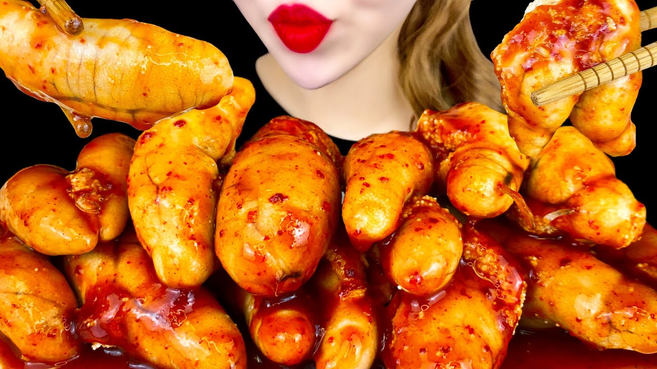 ASMR SPICY STEAMED SEAFOOD FISH ROE MUKBANG NO TALKING EATING
