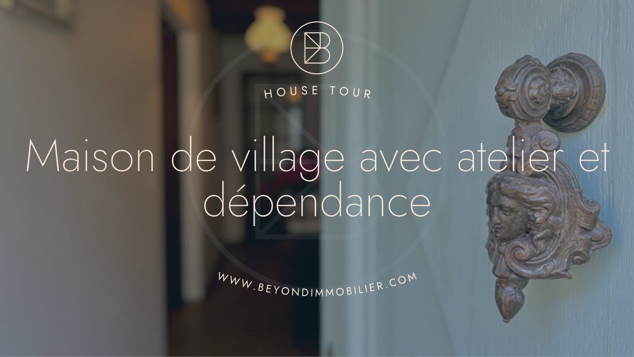 Monségur (Gironde) - Charmante maison de ville avec atelier et dépendance