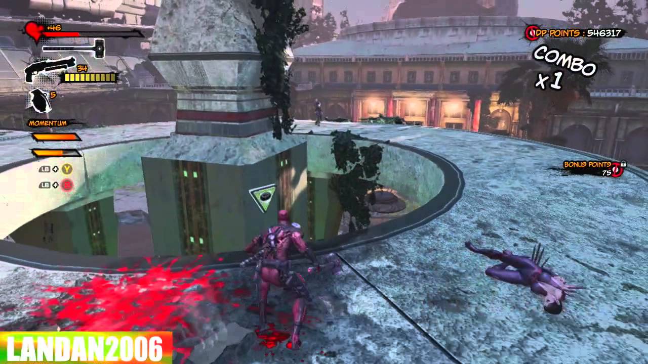 Deadpool - All Weapon Momentum Attacks! (Fully Upgraded)