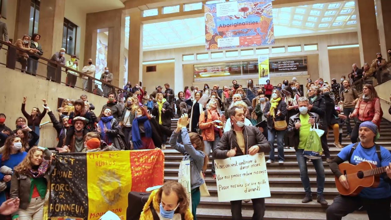 Bruxelles veut danser encore. Still Standing for Culture. Flashmob 1/5/2021 gare Bruxelles Central