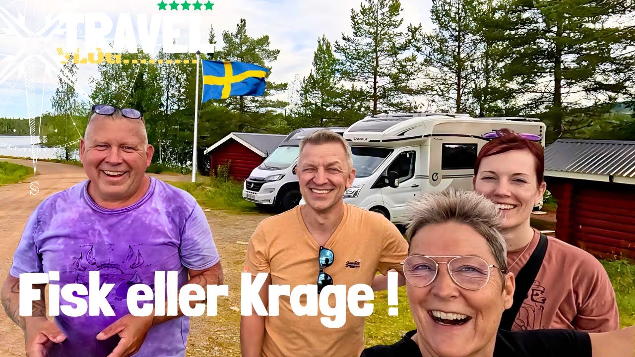 Fisketur og elgsafari i Värmland - Camping og vanlife i Branäs og Sysslebäck
