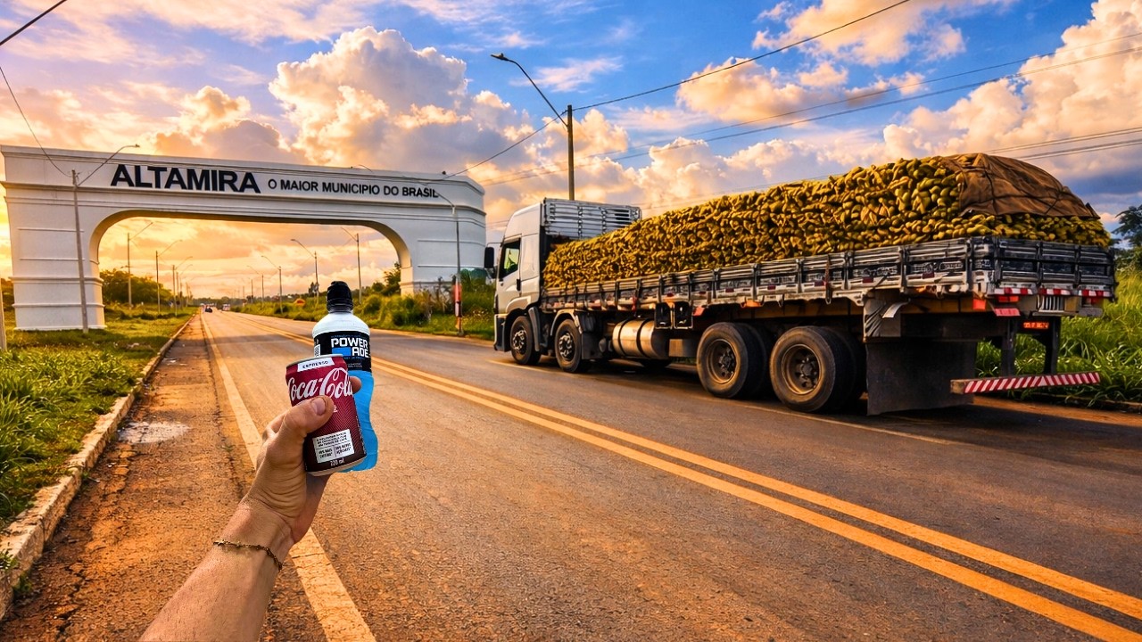 MINHA PRIMEIRA VEZ ACELERANDO NA TRANSAMAZ&Ocirc;NICA BR230, DISSERAM QUE TEM CAMINH&Atilde;O ATOLADO 😳