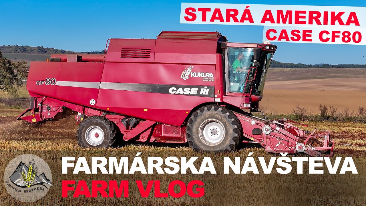 STARÁ AMERIKA [ CASE CF80 = Mlátime pohánku DVOJFÁZOVOU METÓDOU ] Farmárska Návšteva FN#100