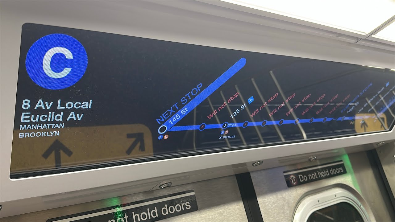 IND Subway: R211A (C) Train Ride from 168th Street to Euclid Avenue via Central Park West Express