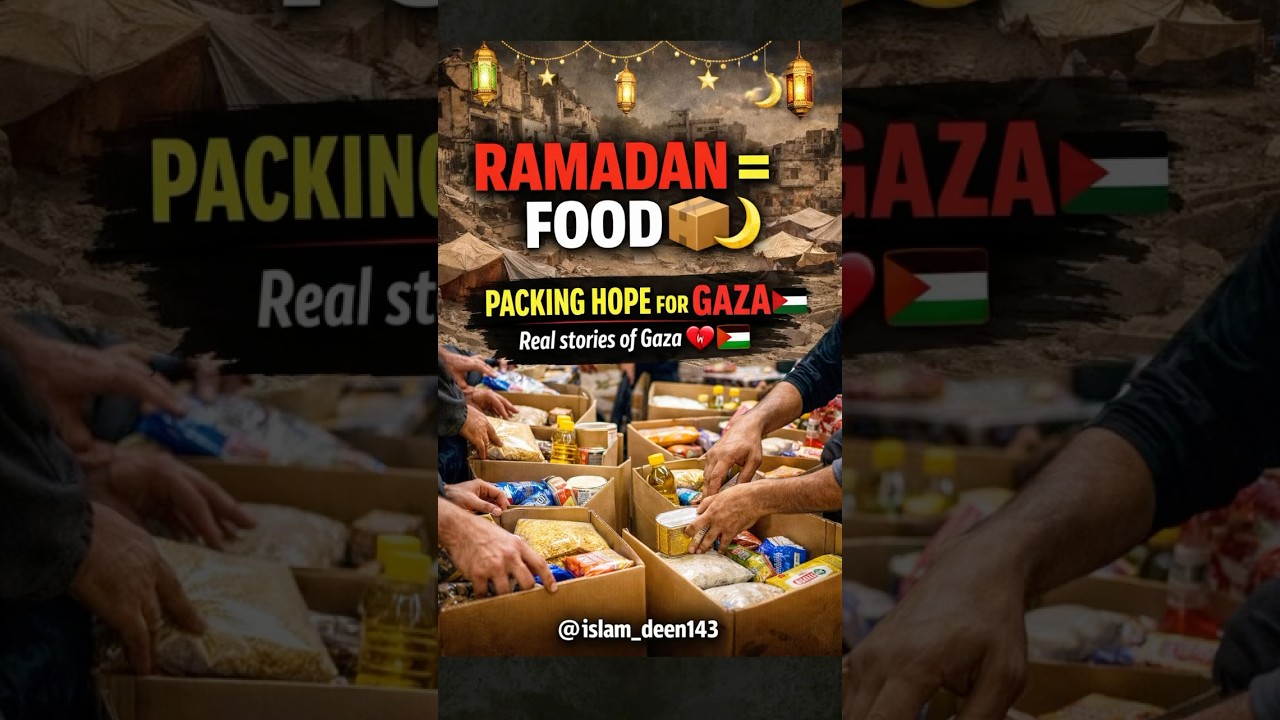 Ramadan Begins With Giving| Ration Packages for Gaza🇵🇸 #shorts #palestine #gaza #humanity #ramadan