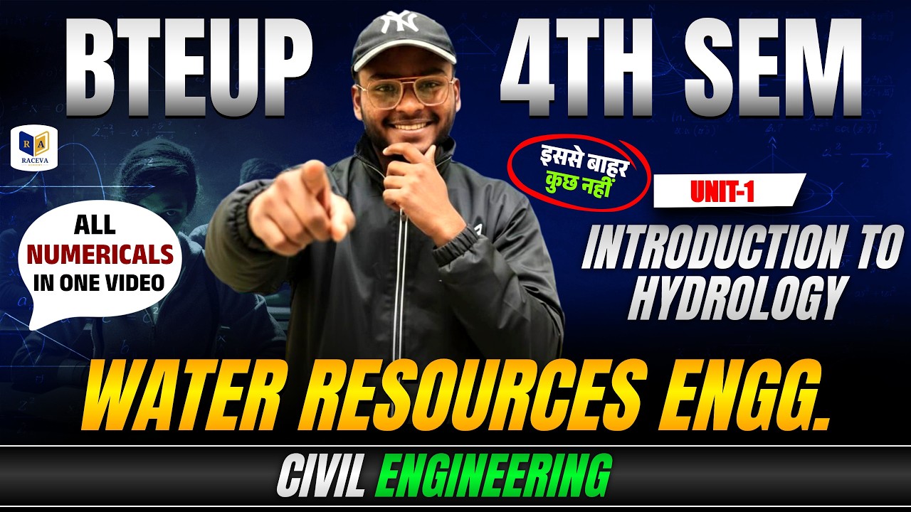 Water Resources Engineering Unit-1 | BTEUP 4th Semester | Hydrology | All Numericals | Civil Engg.