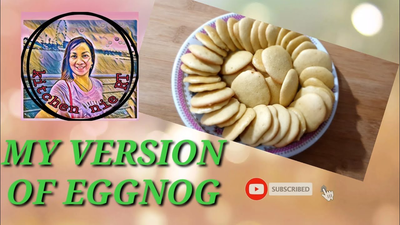 MAKING MY EGGNOG COOKIES/ NO BAKE.