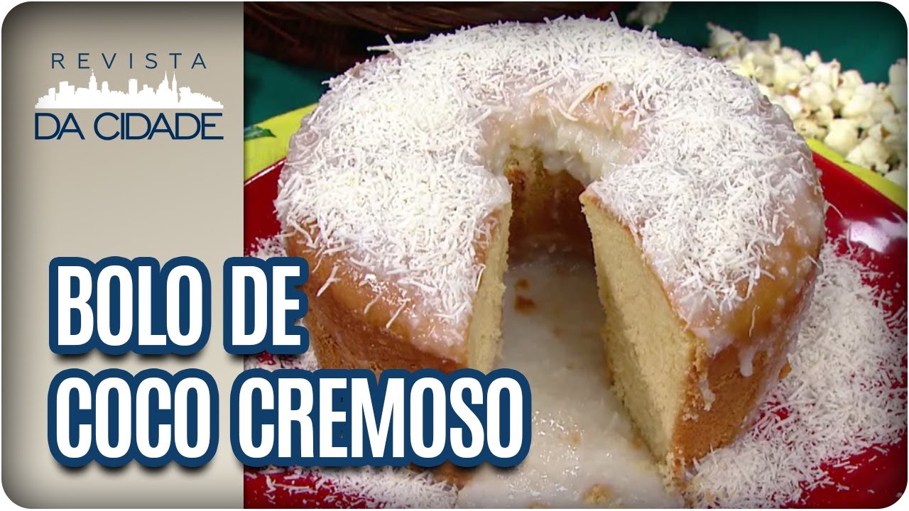 Receita de Bolo de Coco Cremoso - Revista da Cidade (23/06/2017)