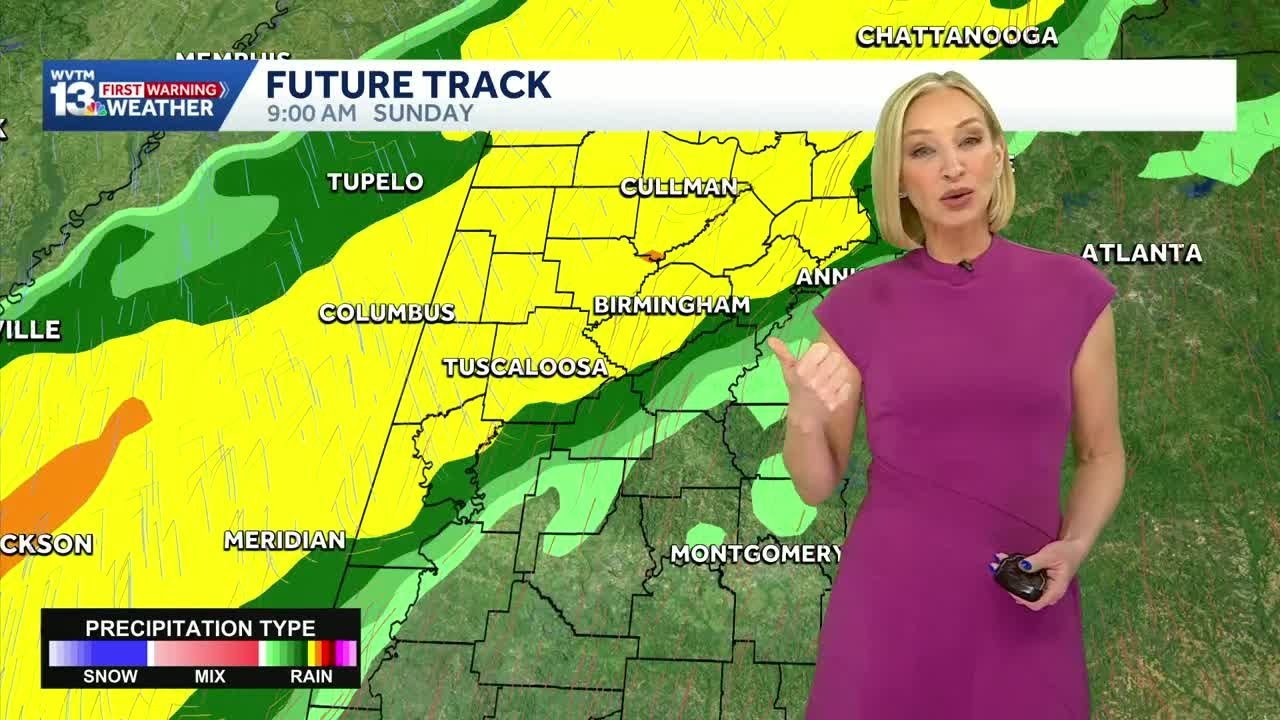 Alabama's weather: Humid with a few storms this week; front brings rain, storms for Easter Weekend