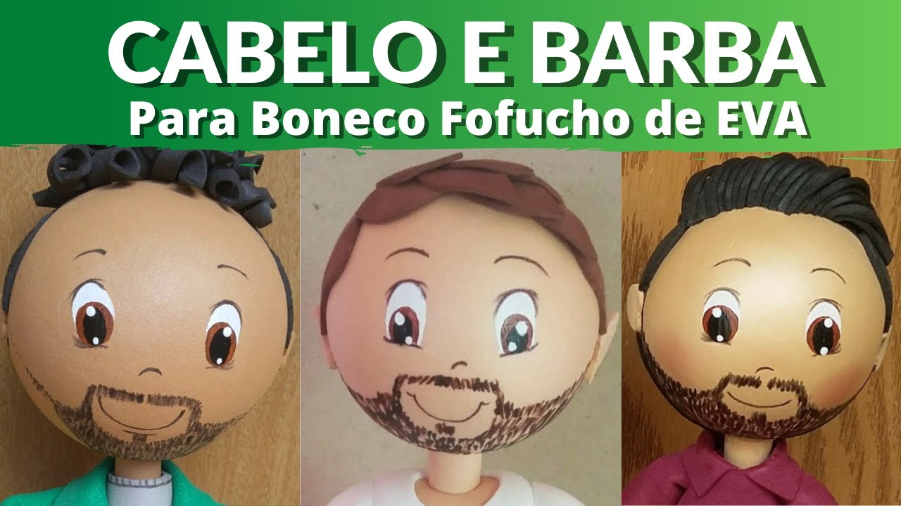 CABELO PARA BONECO FOFUCHO EVA