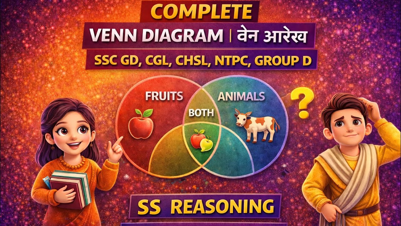Complete Venn Diagram | Venn Diagram (वेन आरेख) For SSC GD, CGL, CHSL, NTPC, GROUP D all exam