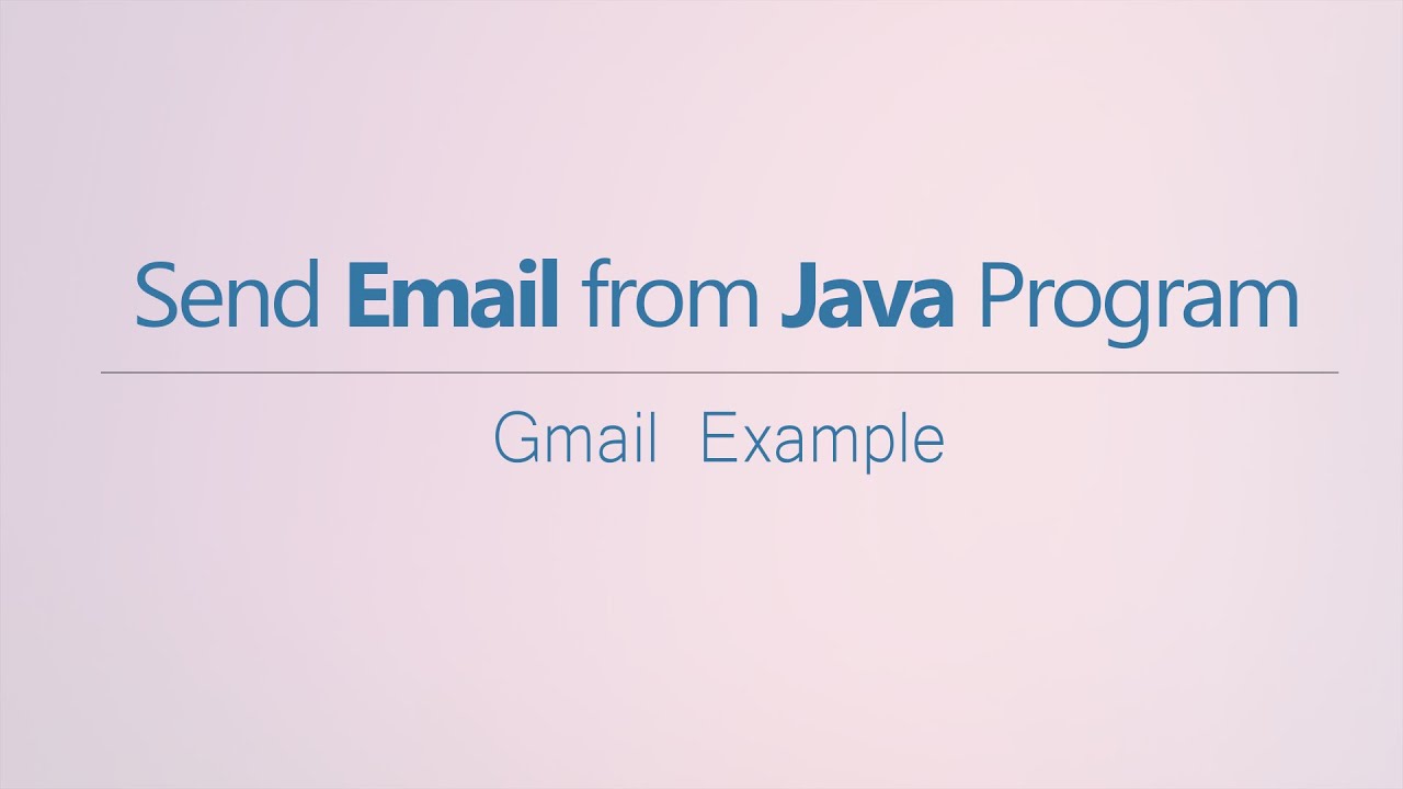Java — отправка электронной почты из программы Java — API Java Mail