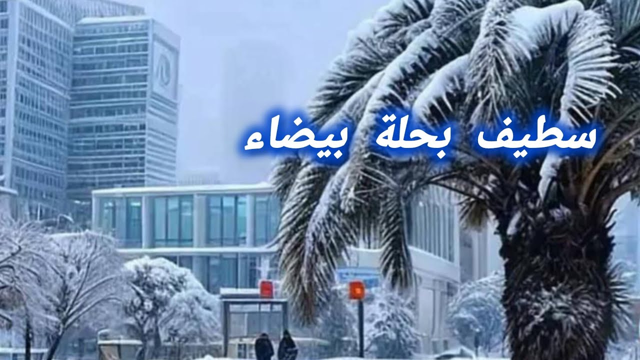 الثلوج تغطي مدينة سطيف بحلة بيضاء أجواء شتوية ساحرة بالجزائر 