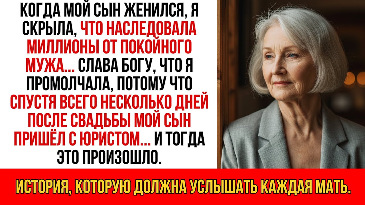 Сын женился, а я скрыла миллионы… Через пару дней он пришёл с юристом и началось...