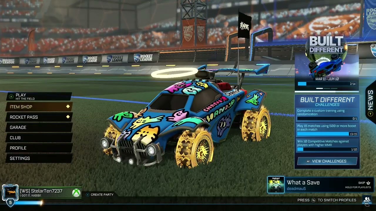 Playing rocket league season 22 until I reach SSL (Day1)