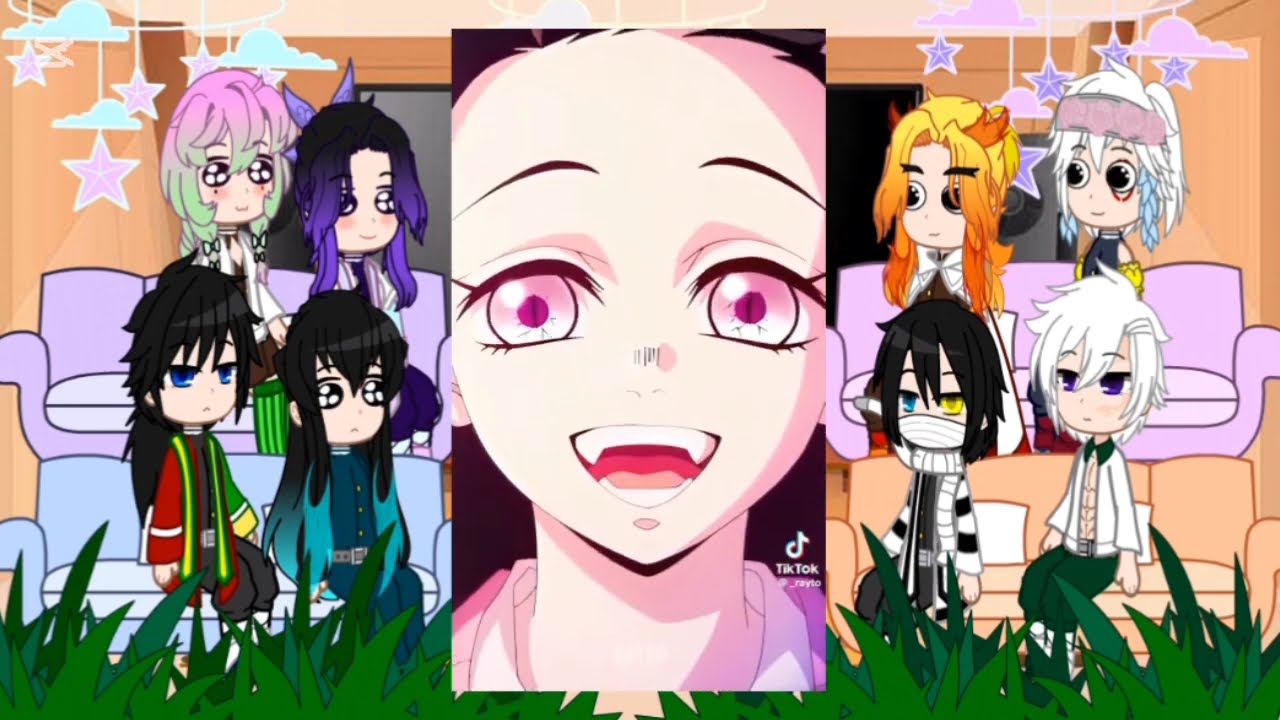 🌸🩷Los pilares reaccionan al kamaboko squad 1/2🩷🌸(no original creo)💮[gacha]💮 #kinetzunoyaiba #humor 👋