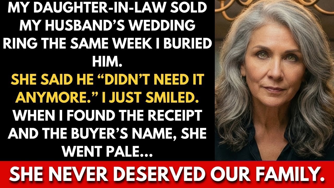 AT The Week I Buried My Husband, My Daughter-in-Law Sold His Wedding Ring|Family ties