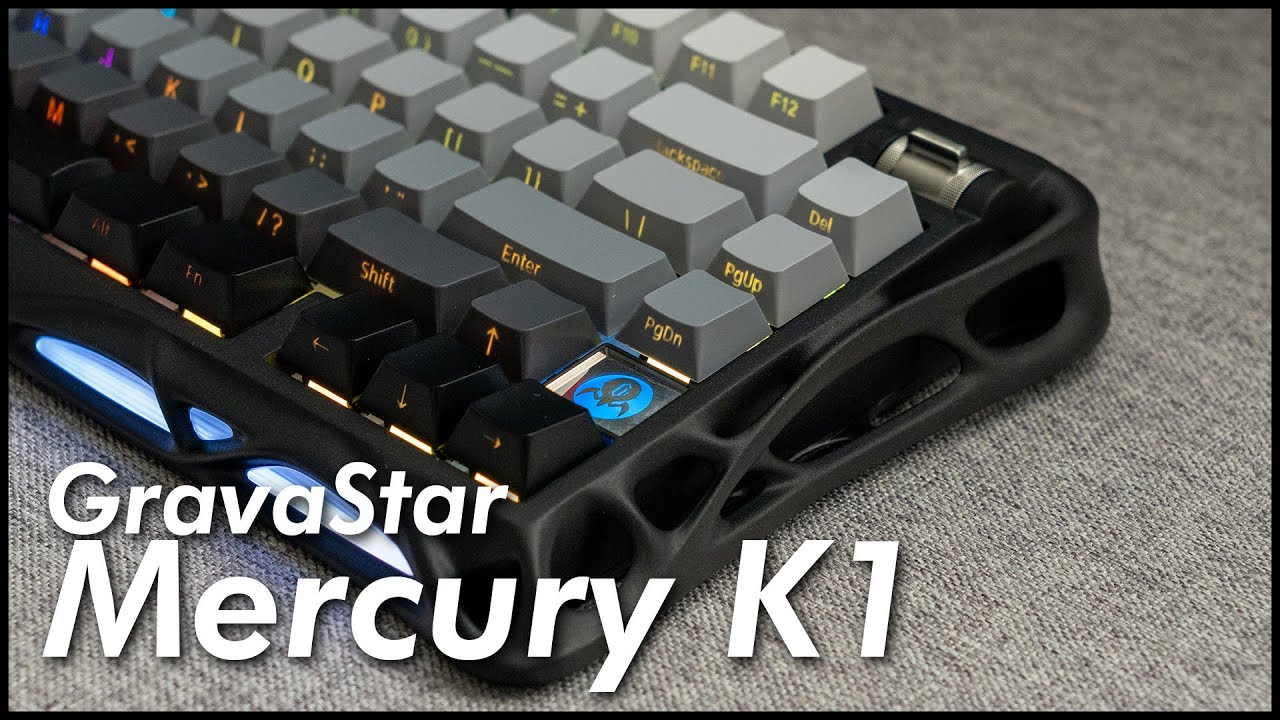 Обзор GravaStar Mercury K1 | Уникальная клавиатура инопланетного вида!