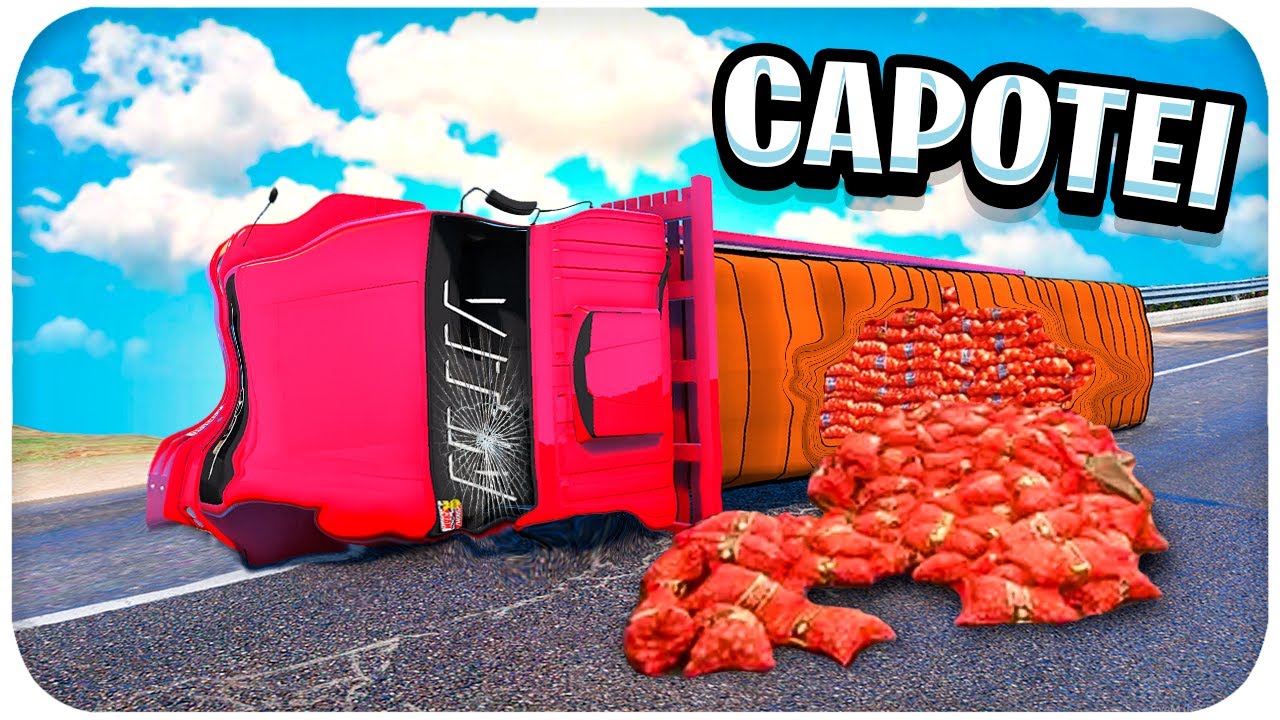 CAPOTEI MEU CAMINHÃO E SOFRI UM ACIDENTE FEIO 😭🤕 | GTA 5 VIDA REAL #419