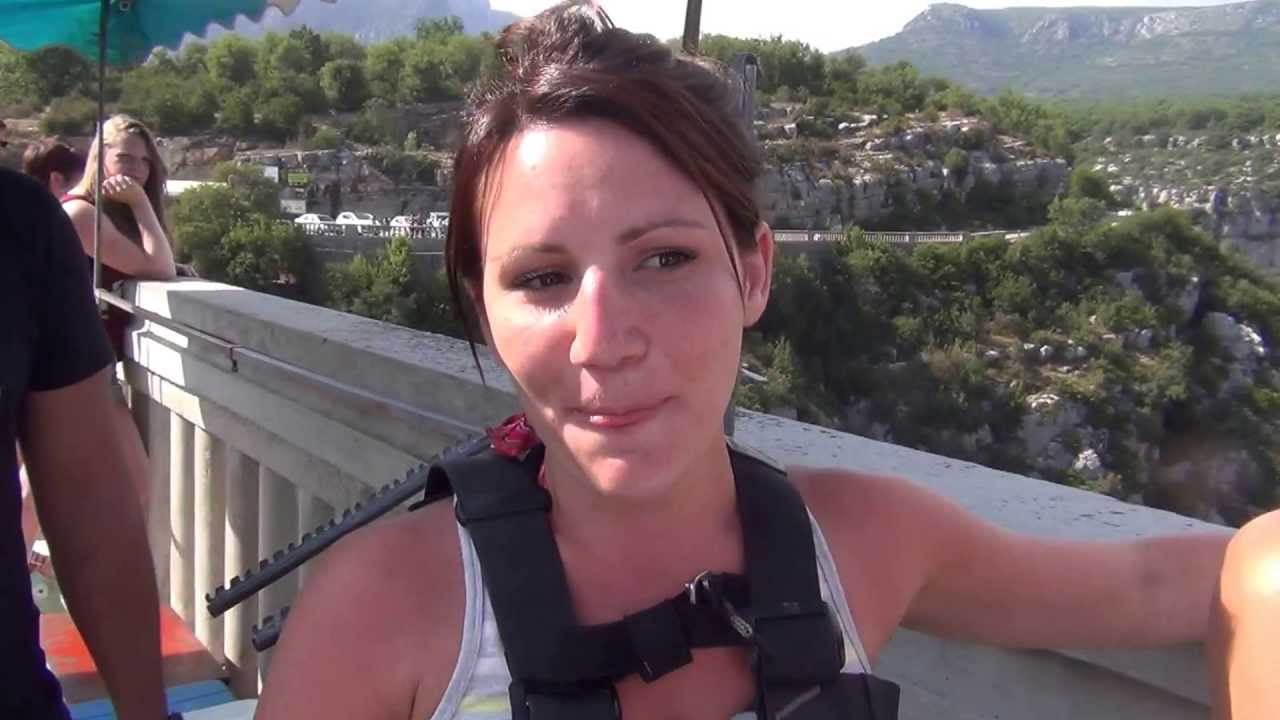 Saut à l'élastique Cyrielle 182 Mètres