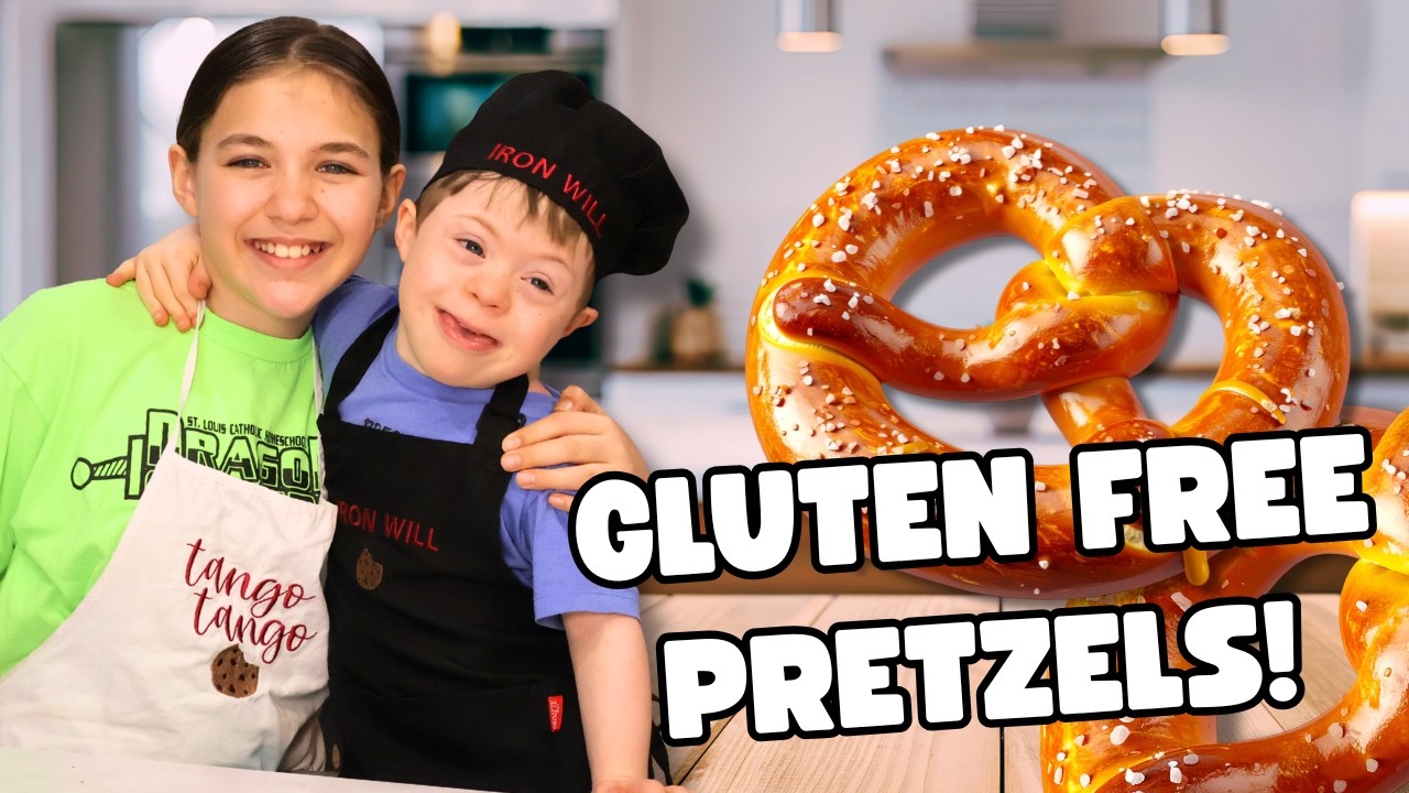 5 Year old takes over the kitchen to make delicious gluten free pretzels!
