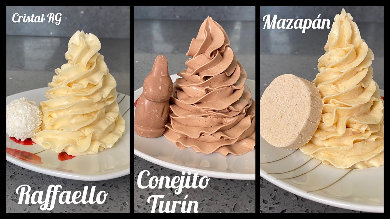 Crema de mantequilla con leche condensada|Rafaello|Mazapán|Conejito Turín