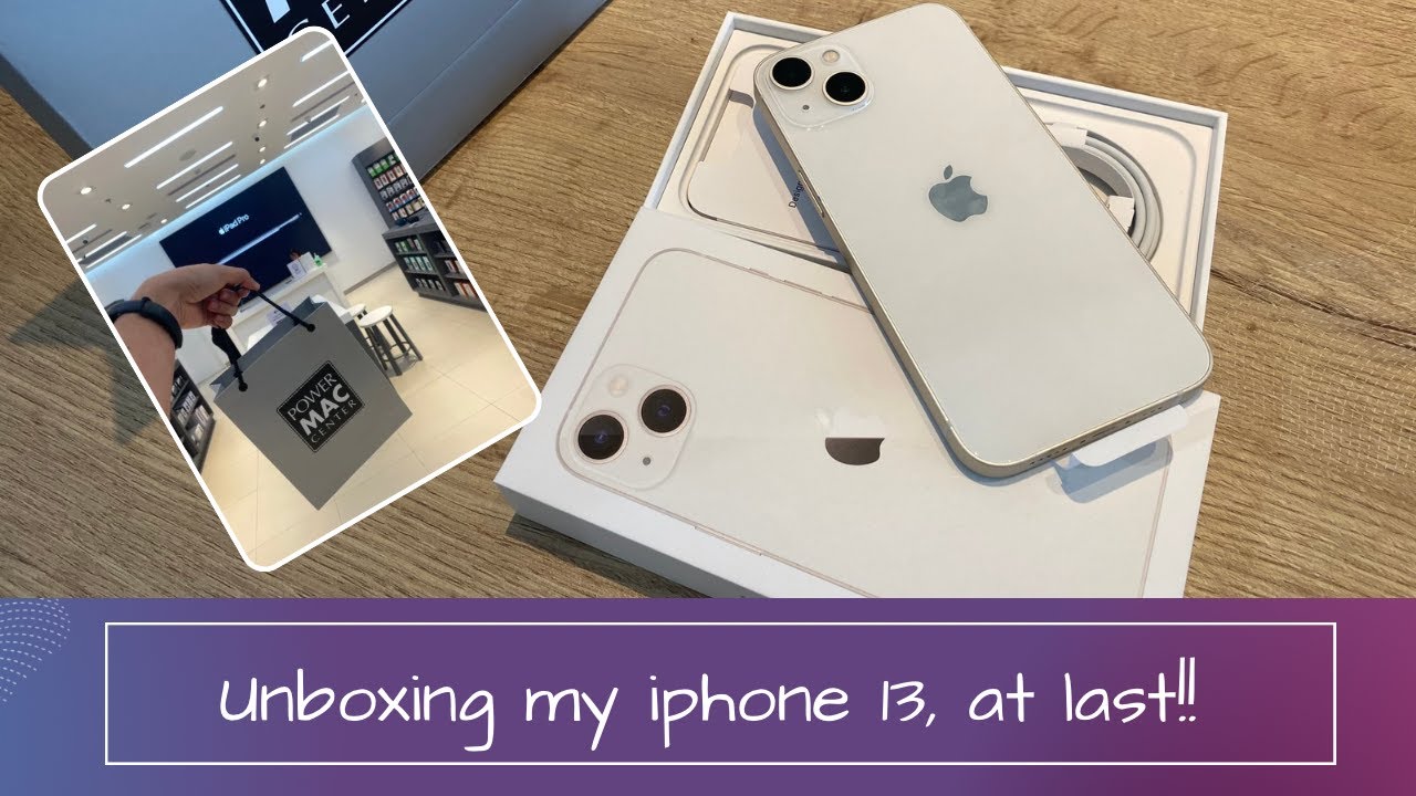 Unboxing my iPhone 13 (Starlight)