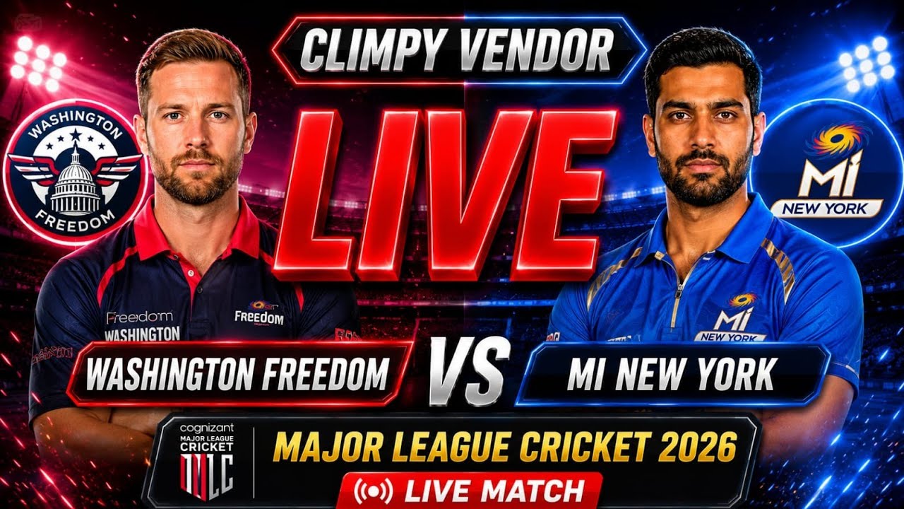 Washington Freedom vs MI New York Live Score | WF vs MINY Live Commentary | Major League Cricket 202